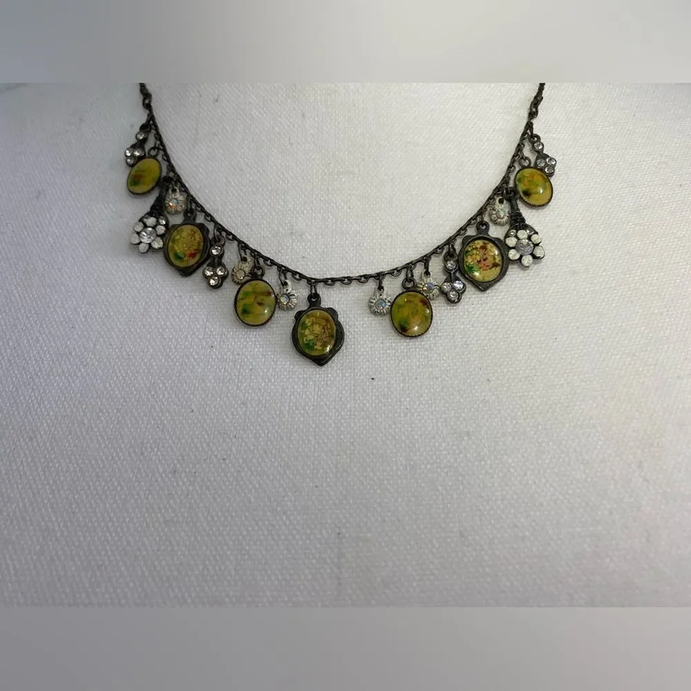 Y2K Floral Pendants Necklace